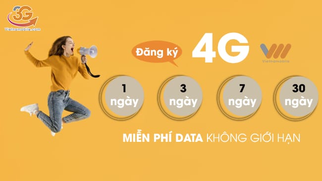 Hướng dẫn cách đăng ký mạng Vietnamobile tháng 4G nhiều ưu đãi