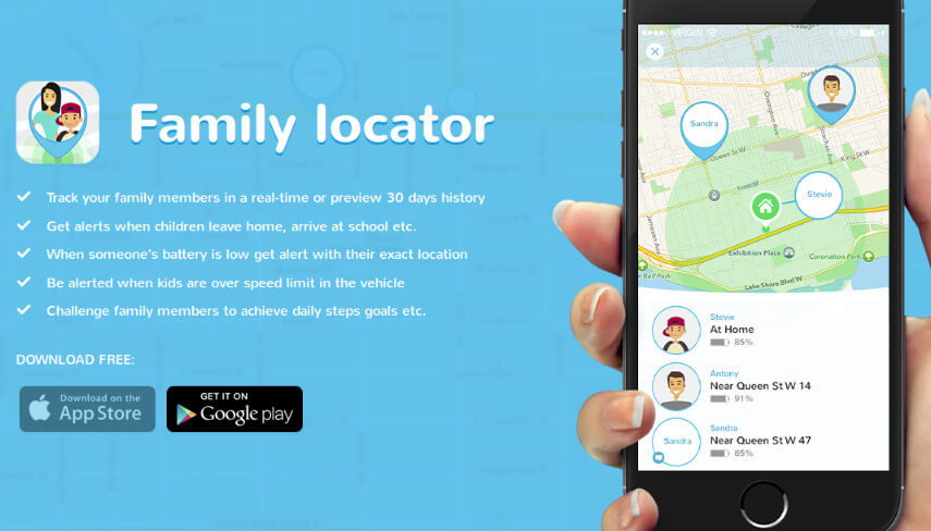 App định vị số điện thoại Family Locator